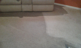 Before and After Light- Colored carpet